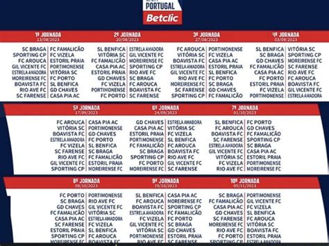 calendario liga portugal 23/24|Liga Portugal Betclic 2023.